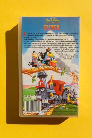 Dumbo VHS Disney Clásicos Español