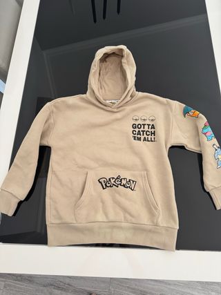 Hoodie Criança Pokémon Bege