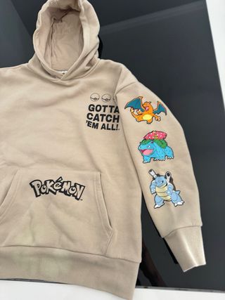 Hoodie Criança Pokémon Bege