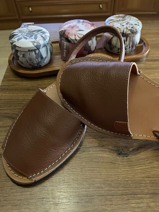 Chanclas POPA Menorquinas Marrones Talla 37