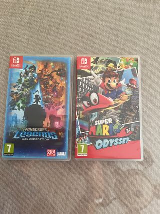 Nintendo Switch Minecraft Legends e Super Mario Od