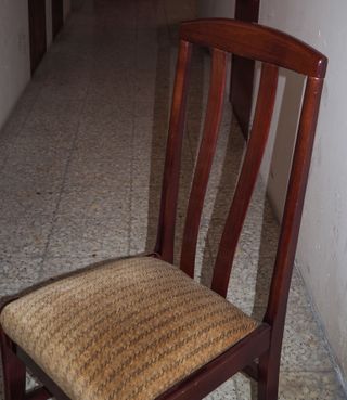 Seis sillas madera para comedor. 6 sillas salón