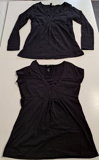 2 Camisetas Premamá H&M por 6 euros!!!! Talla M