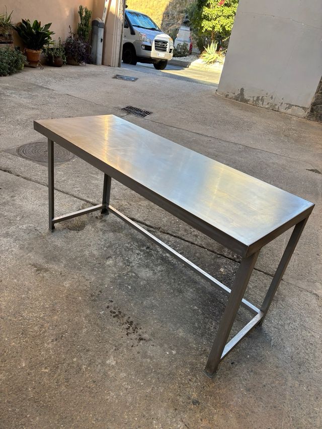 Mesa de cocina industrial acero inoxidable