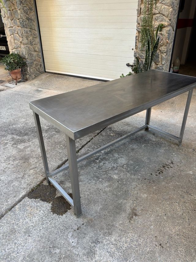 Mesa de cocina industrial acero inoxidable