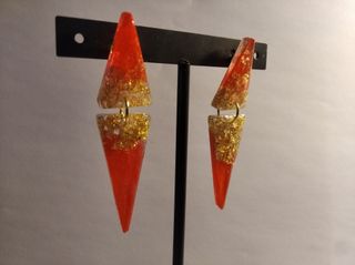 Pendientes Rojo y Oro