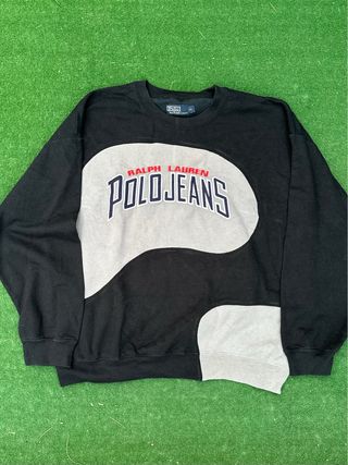 Polo Ralph Lauren Sudadera XL Negra Gris