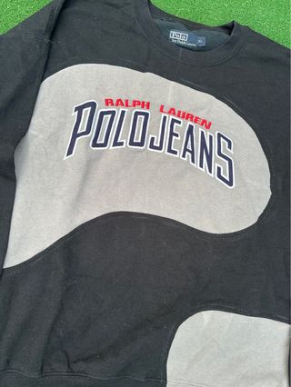 Polo Ralph Lauren Sudadera XL Negra Gris