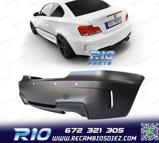 PARAGOLPES TRASERO BMW E82 E88 07-13 LOOK 1M PDC