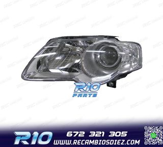 FARO IZQ PARA VOLKSWAGEN VW PASSAT 05-10 FONDO CROMO