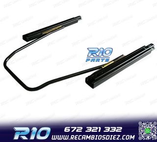 KIT ASIENTO DEPORTIVO SEMI BAQUET LOOK RS ALCÁNTARA NEGRA
