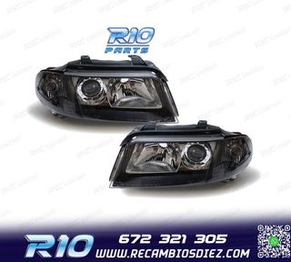 FAROS AUDI A4 B5 99-01 FONDO NEGRO