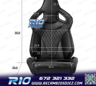 ASIENTO BAQUET UNIVERSAL CUERO NEGRO ESTILO SPORTSTER