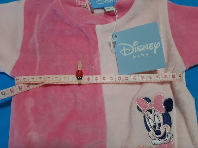 Pelele Disney Minnie Mouse Rosa Talla 1 mes.