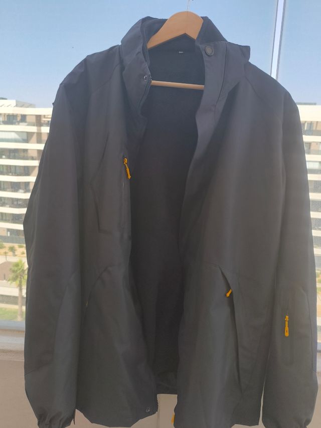 Chaqueta Outdoor Invierno Negra/Gris Talla 6XL