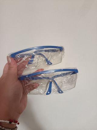 2 paia occhiali protezione lavoro