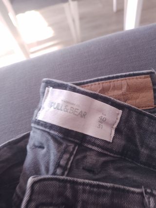 Pantalones mujer grises y rosas
