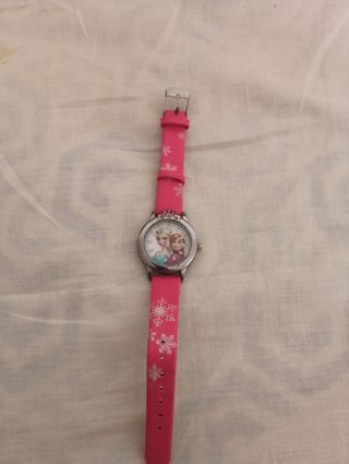 Reloj Frozen Elsa y Anna Rosa