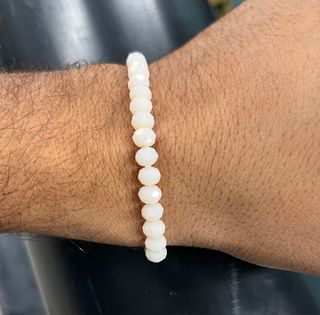 Pulsera de cristales de roca bicono