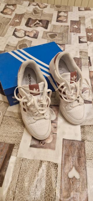 Adidas Continental 80 Scarpe Bianco Marrone