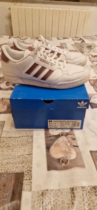 Adidas Continental 80 Scarpe Bianco Marrone