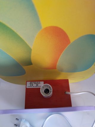 Lámpara infantil elefante con sol y montañas