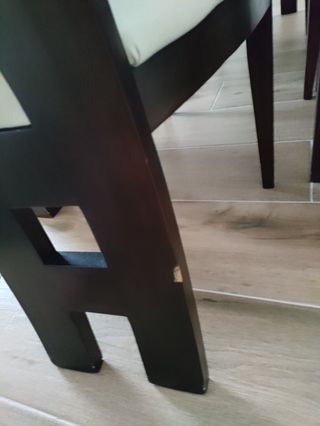 Mesa de comedor y 6 sillas