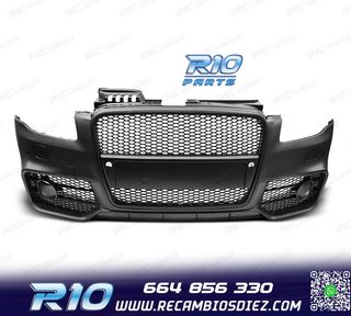 PARAGOLPES DELANTERO AUDI A4 04-07 LOOK RS4 NEGRO
