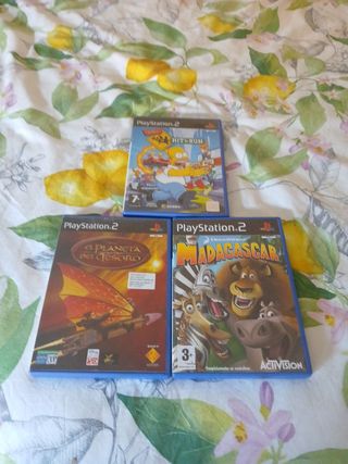 Videojuegos PS2: Simpsons Hit & Run, Madagascar, E