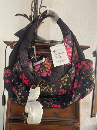 Bolso Desigual Otoño Invierno Negro Multicolor