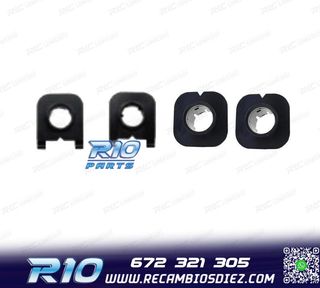 KIT 4 SOPORTES 30MM PDC BMW E60 04- PARAGOLPES TRASERO LOO
