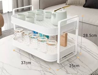 Porta bicchieri multifunzione oro/bianco