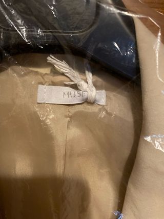 Americana beige mujer