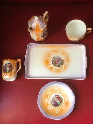 Juego de té porcelana vintage