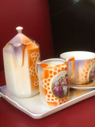 Juego de té porcelana vintage