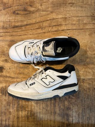 New Balance 550 Zapatillas Blancas y Negras