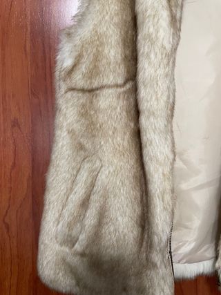 Chaleco pelo Pull&Bear beige Talla S
