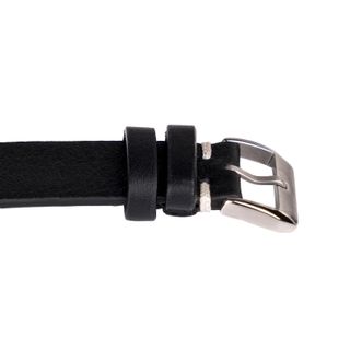 Correa de reloj Hidalgo piel negra 22/20mm