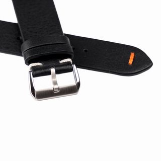 Correa de reloj Hidalgo piel negra 22/20mm