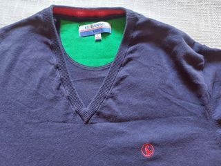 Jersey El Ganso Cuello Pico Lana Talla L