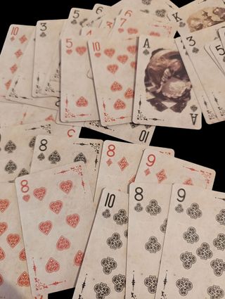 Mazzo Carte Alice Stile Vintage 52 Carte