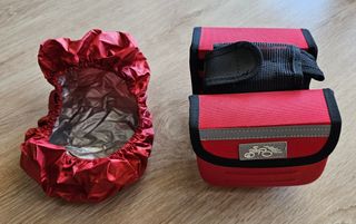 BOLSA DOBLE PARA BICICLETA CON PROTECCIÓN LLUVIA