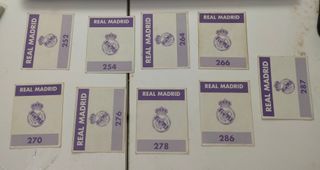 Lote de 33 cromos del R. Madrid. A identificar.Ver