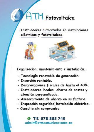 Electricidad. Instalador autorizado.
