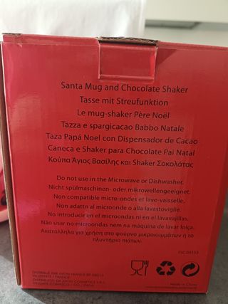 Tazza Babbo Natale con spargi cacao