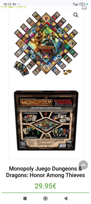 Monopoly Dungeons & Dragons: Reinos Olvidados
