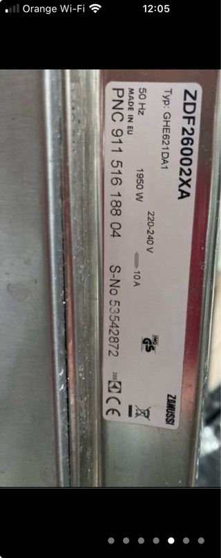 Guías para cesto superior de lavavajillas