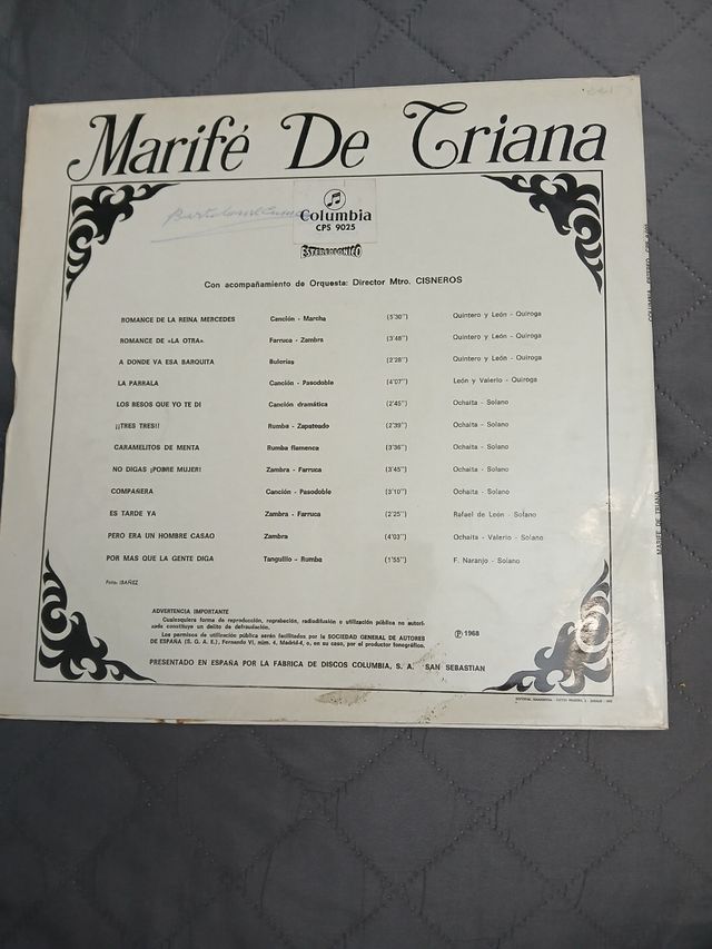 Marifé de Triana vinile - Flamenco
