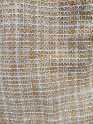 Falda tweed perlas beige y blanco