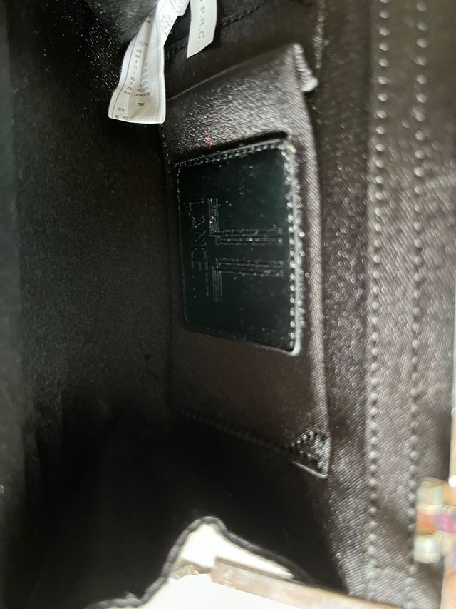 Pochette Clutch Lancetti nera elegante con catena